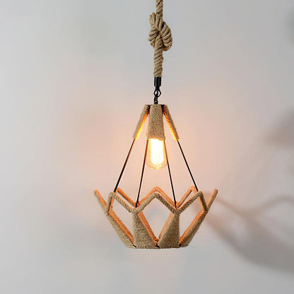 Retro Hemp Rope Interesting Drop light Pendant Light