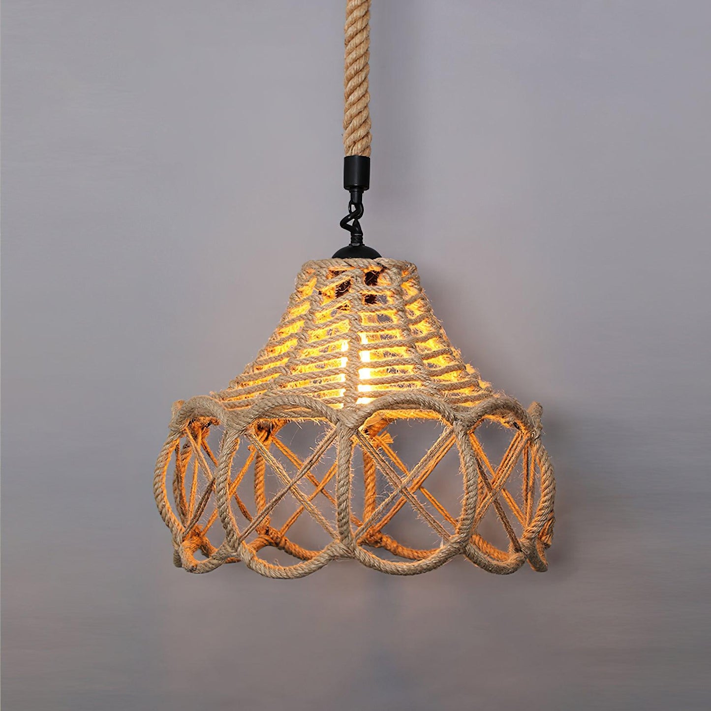 Retro Hemp Rope Interesting Drop light Pendant Light