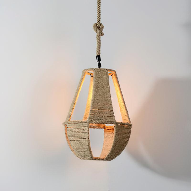 Retro Hemp Rope Interesting Drop light Pendant Light