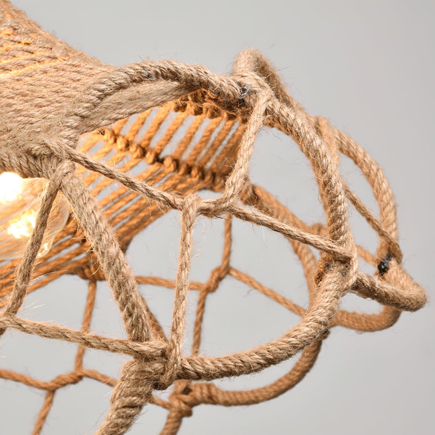 Retro Hemp Rope Interesting Drop light Pendant Light