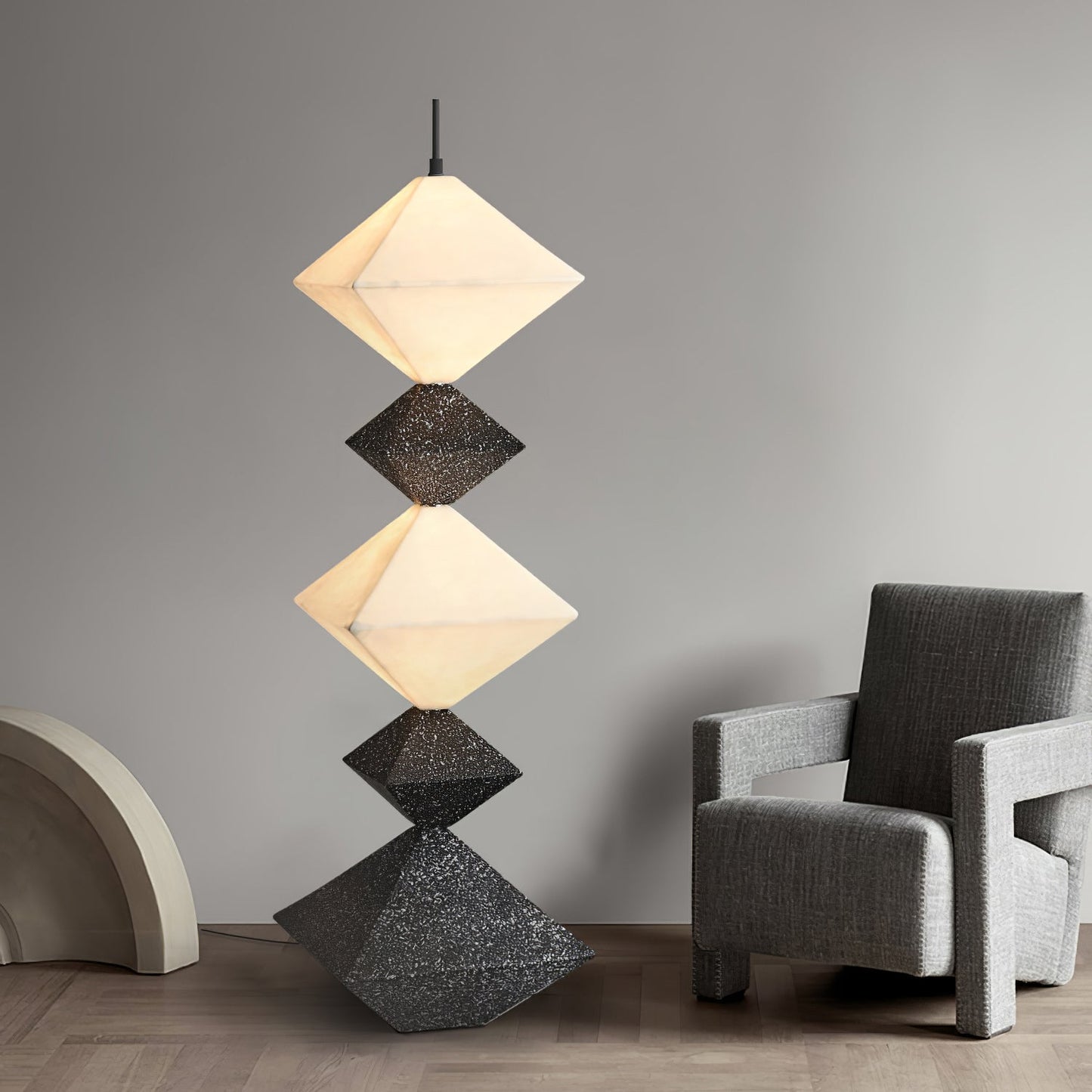 Rhombus Cube Floor-standing Lamp Floor Lamp