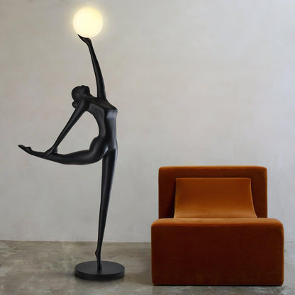 Rhythmic Gymnast Sculpture Standing Lamp Floor Lamp