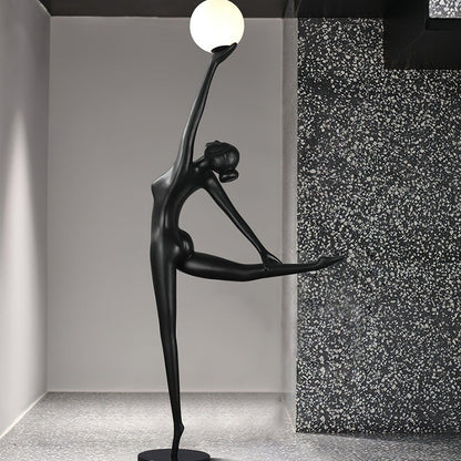 Rhythmic Gymnast Sculpture Standing Lamp Floor Lamp