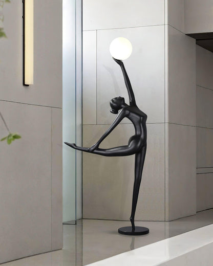 Rhythmic Gymnast Sculpture Standing Lamp Floor Lamp