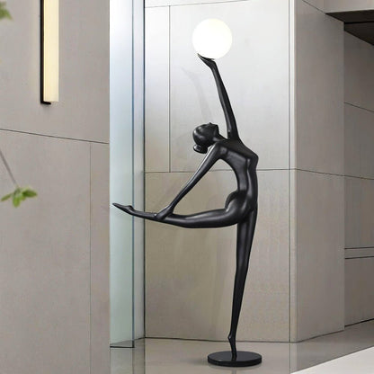 Rhythmic Gymnast Sculpture Standing Lamp Floor Lamp