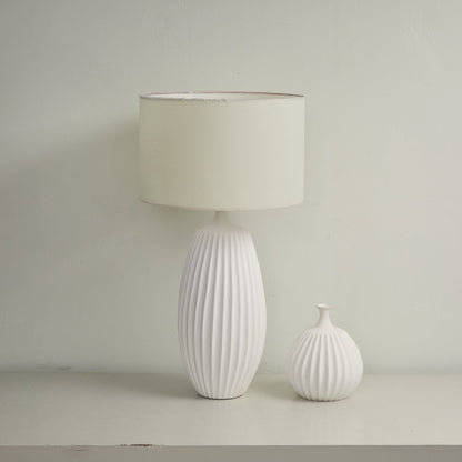 Ribbed Ceramic Table Lamp