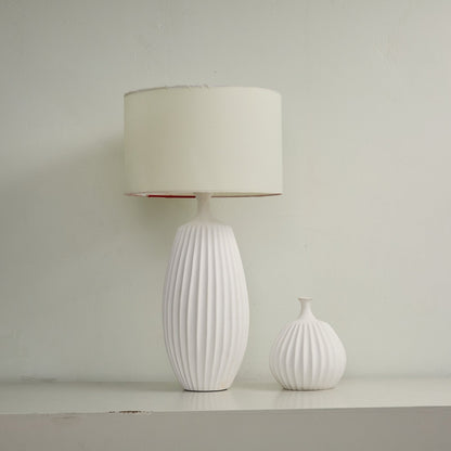 Ribbed Ceramic Table Lamp