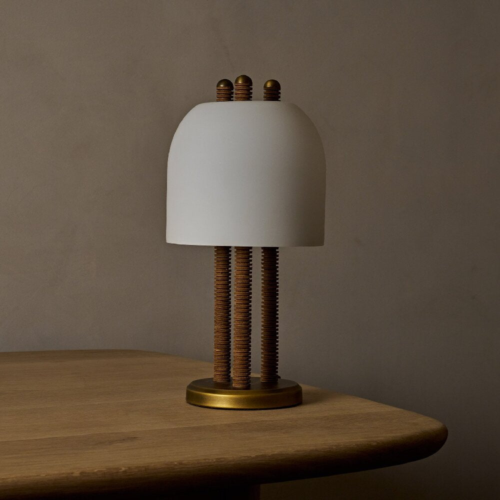 Ribbed Column Table Lamp
