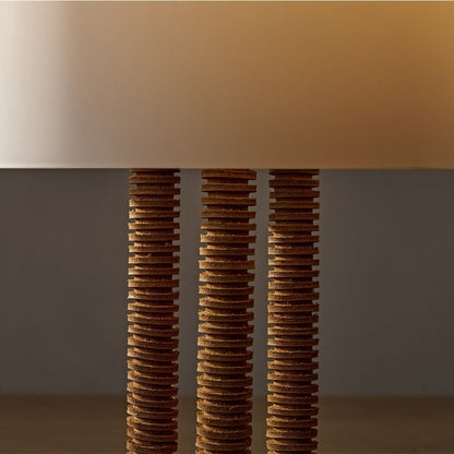 Ribbed Column Table Lamp