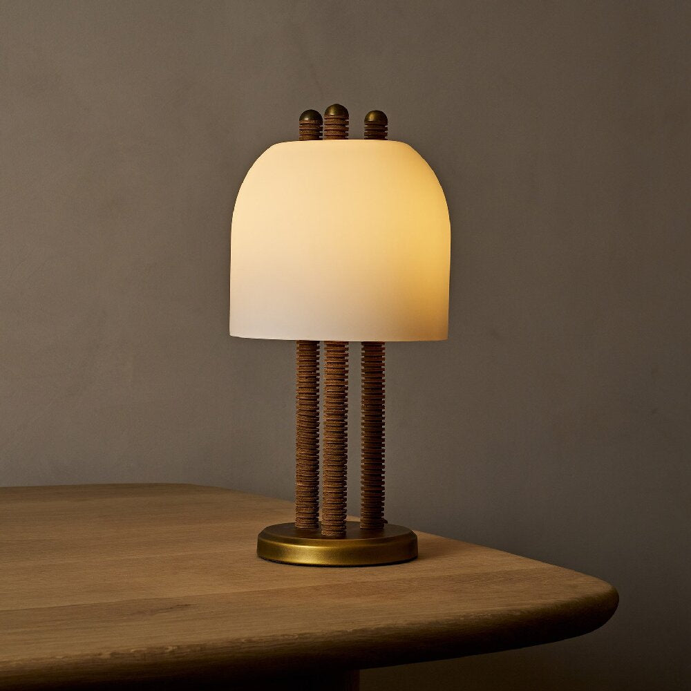 Ribbed Column Table Lamp