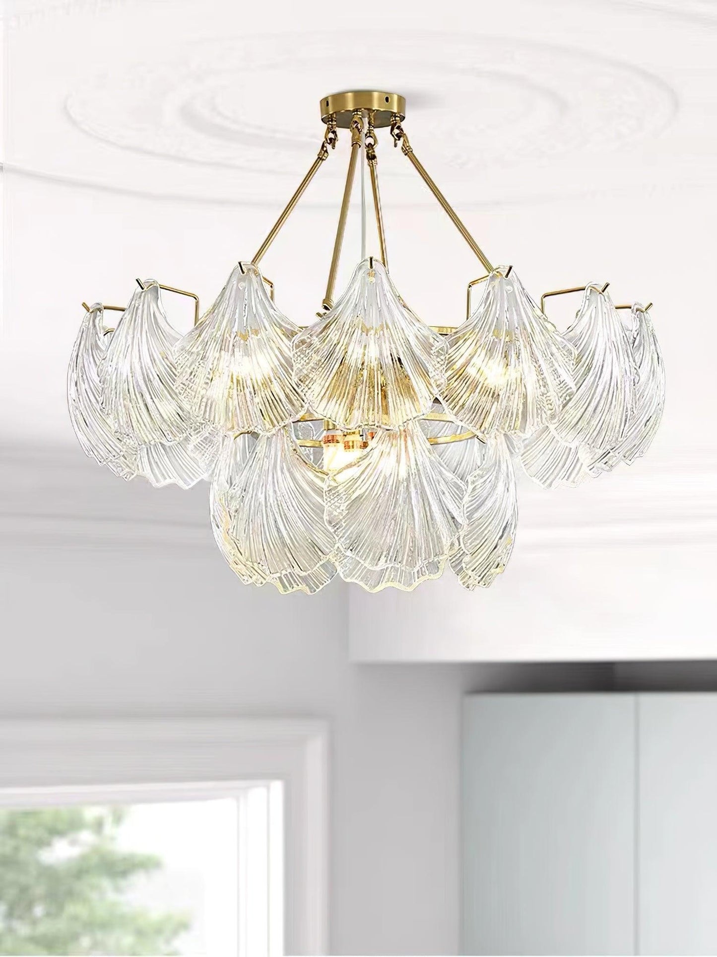 Ribbed Shell Ceiling fixture Ceiling light