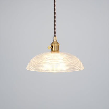 Ribbed Spiral Pendant Swag Light