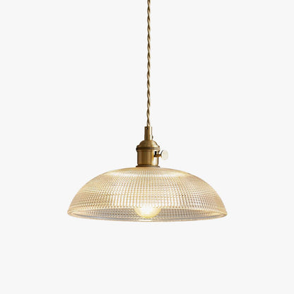 Ribbed Spiral Hanging light Pendant Light