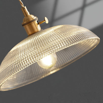 Ribbed Spiral Hanging light Pendant Light