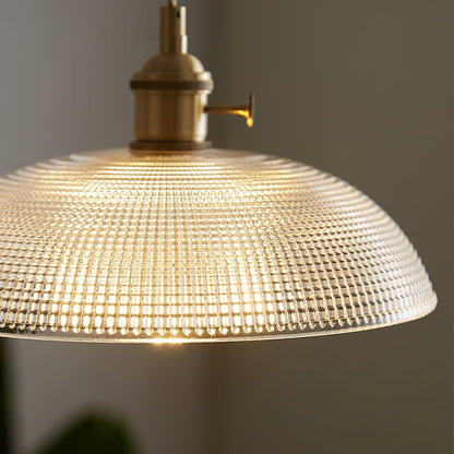 Ribbed Spiral Hanging light Pendant Light