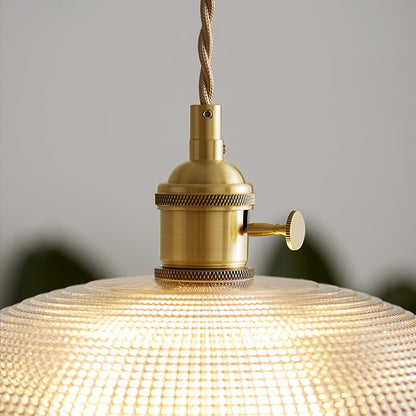 Ribbed Spiral Hanging light Pendant Light