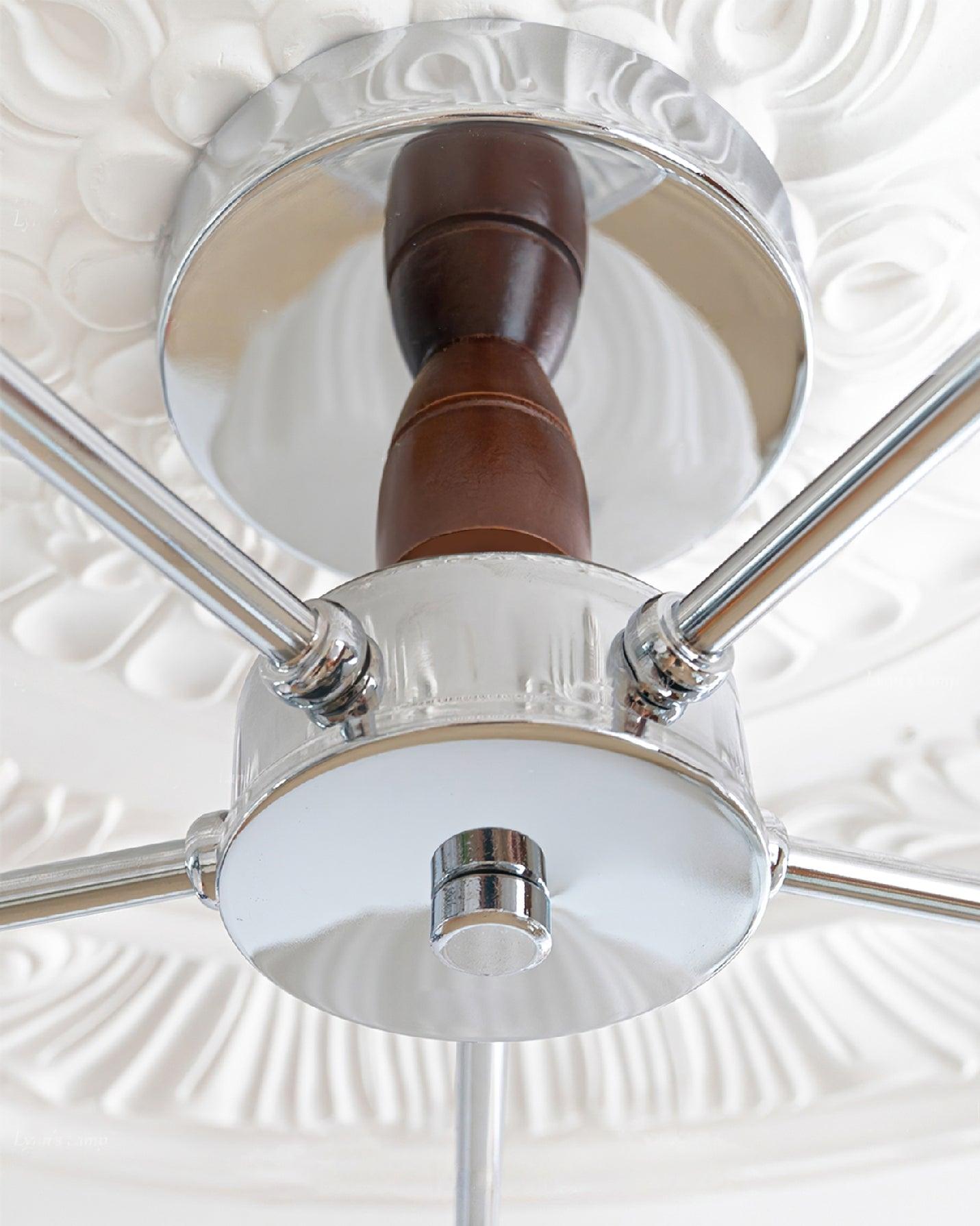 Ribbed Walnut Ceiling light Ceiling Lamp