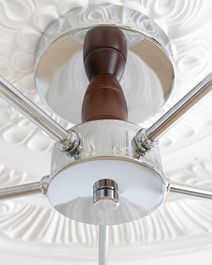 Ribbed Walnut Ceiling light Ceiling Lamp