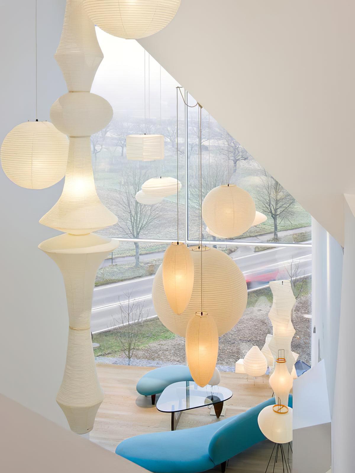 Washi Paper E Drop light Pendant Light