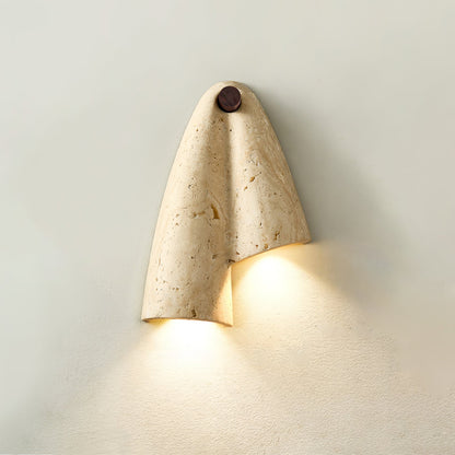 Velo Draped Stone Sconce