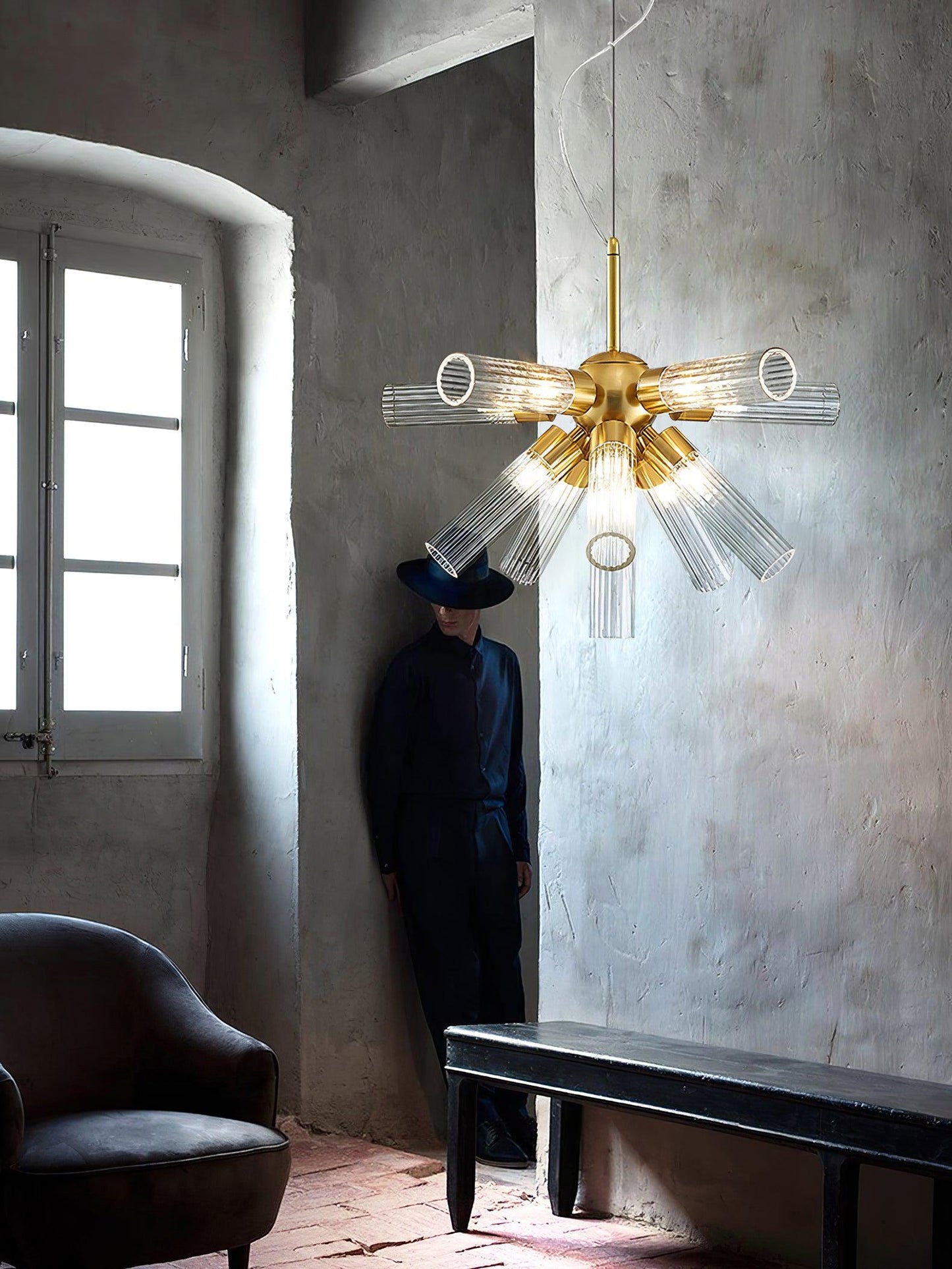 Ringold Sputnik Gasolier Chandelier