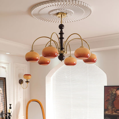 Ripe Persimmon Candelabrum Chandelier