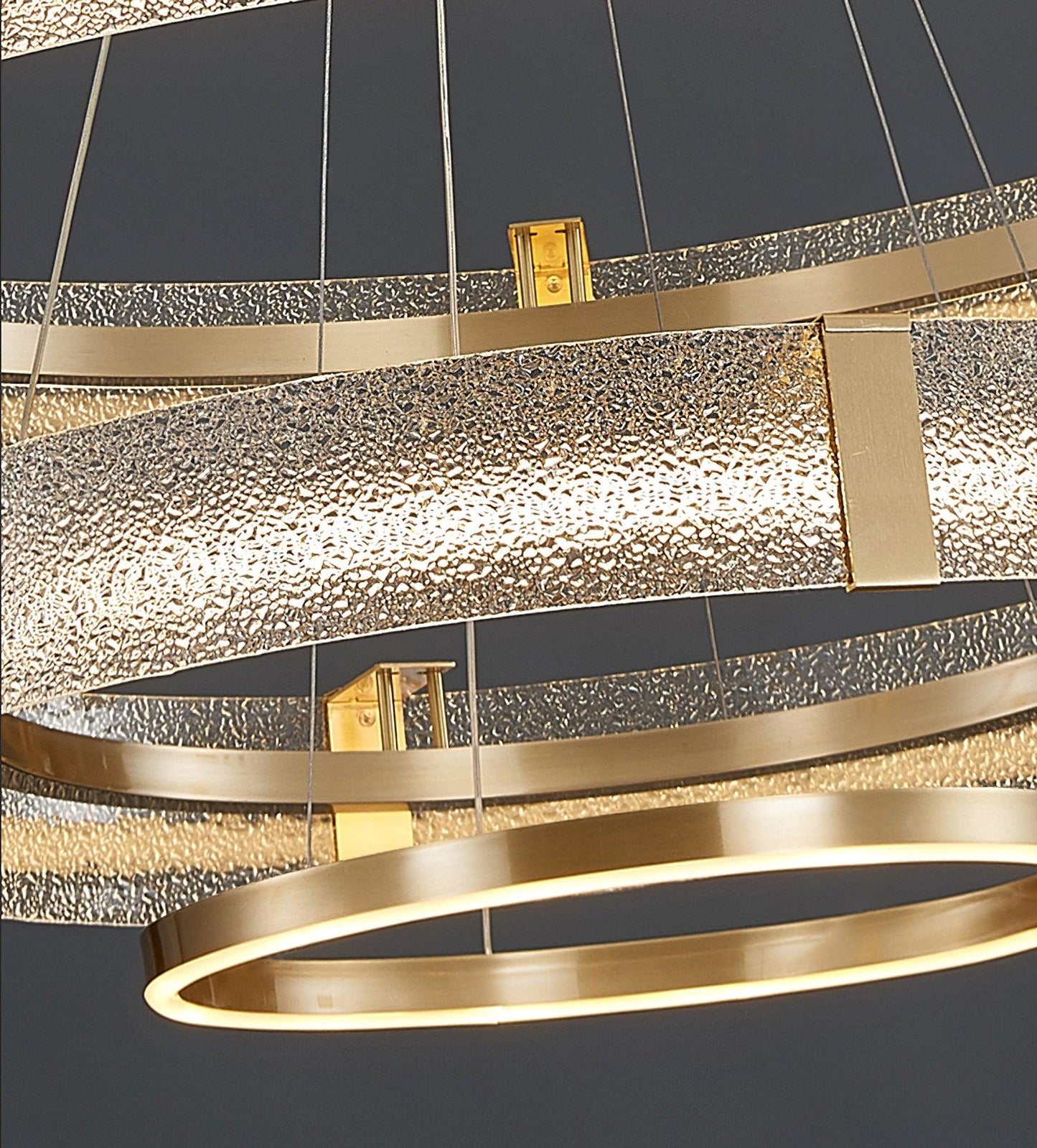 Ripple Glass Ceiling fixture Chandelier