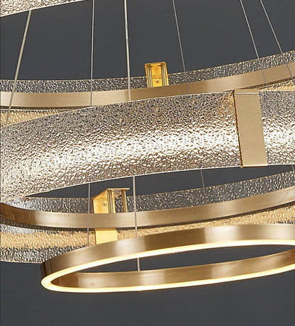 Ripple Glass Ceiling fixture Chandelier