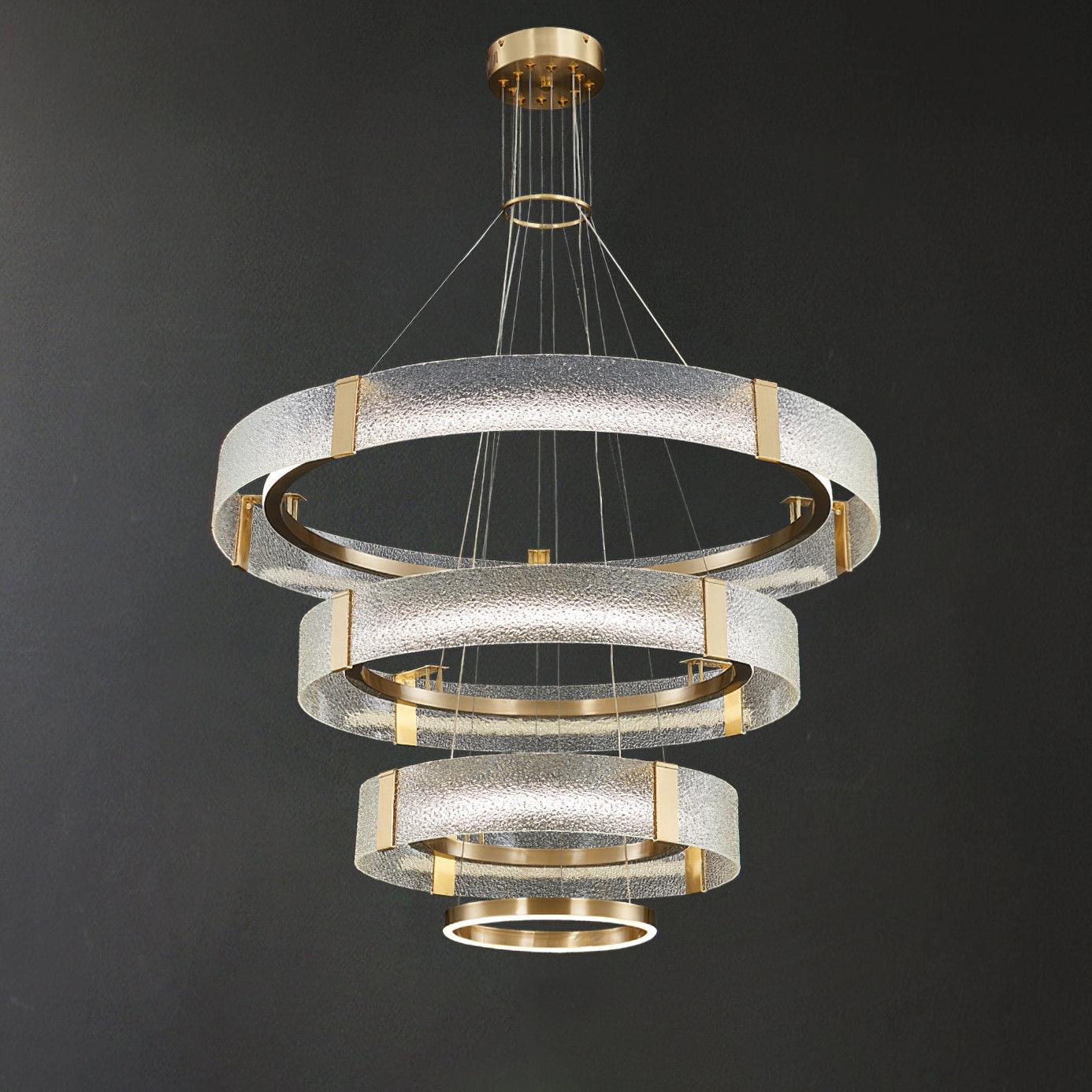 Ripple Glass Ceiling fixture Chandelier