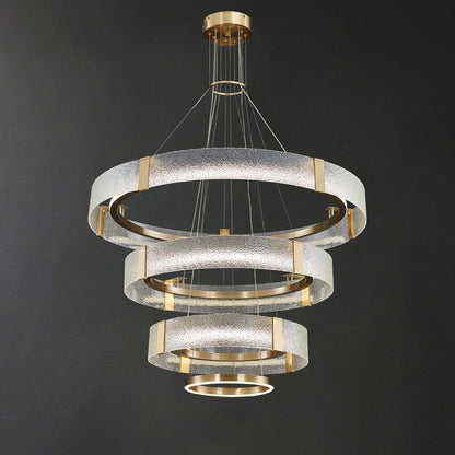 Ripple Glass Ceiling fixture Chandelier