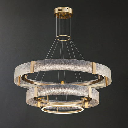 Ripple Glass Ceiling fixture Chandelier