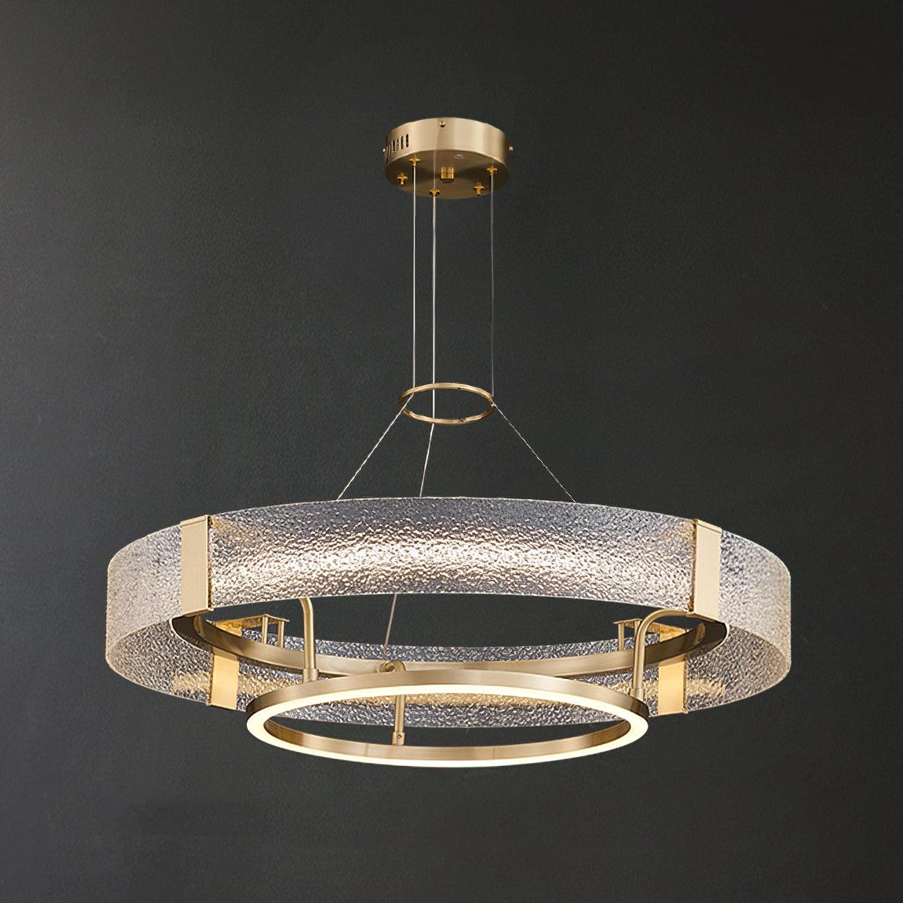 Ripple Glass Ceiling fixture Chandelier