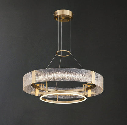 Ripple Glass Ceiling fixture Chandelier