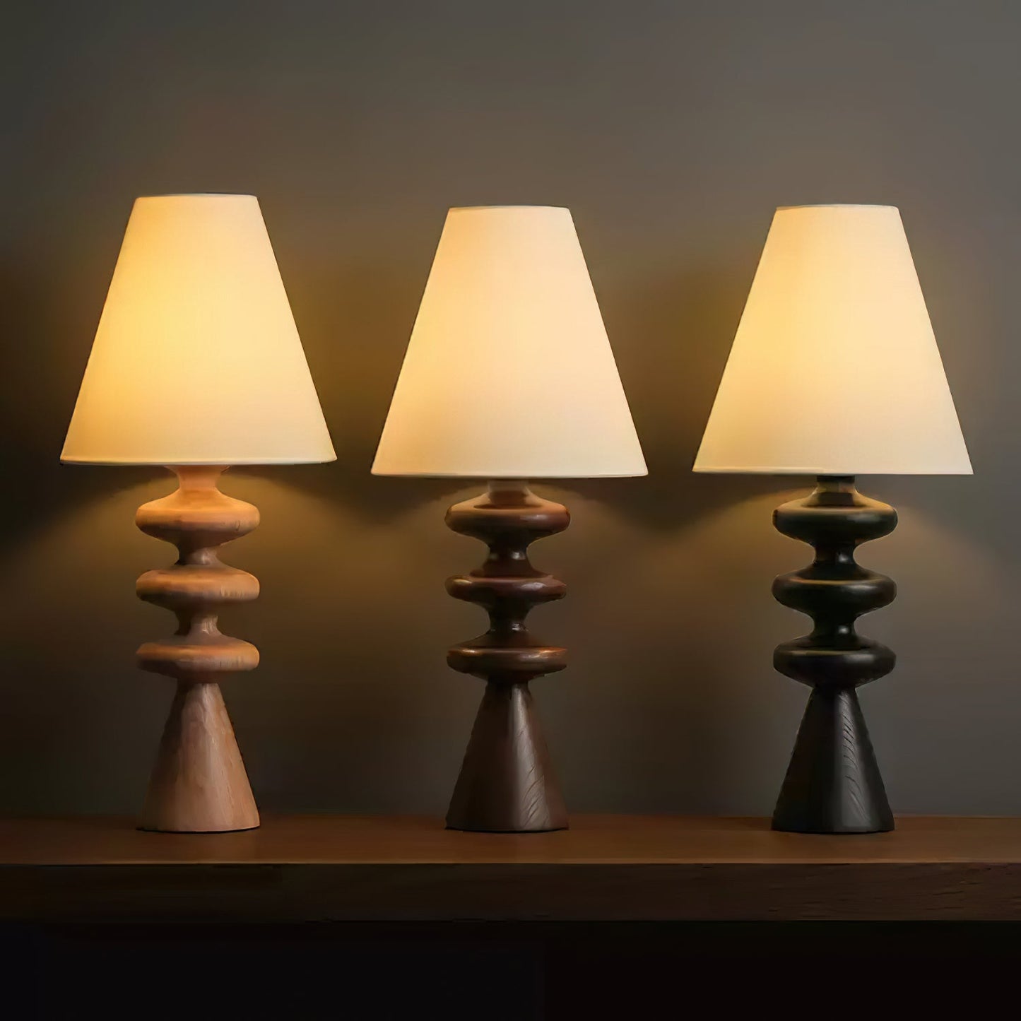 Ripple Wood Desk lamp Table Lamp