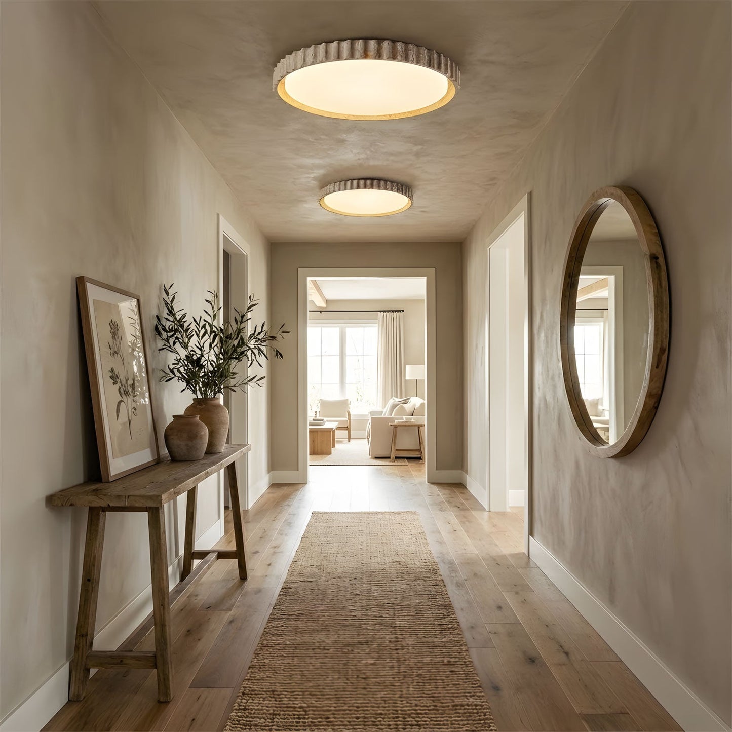 Riva Stone Ceiling Light