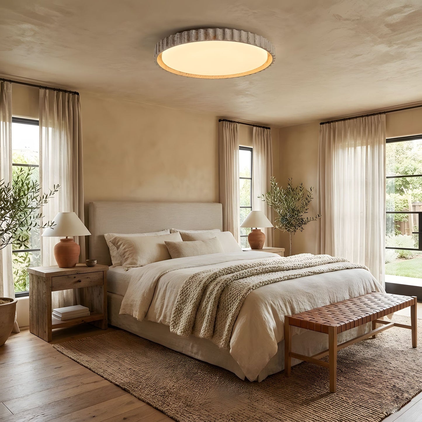 Riva Stone Ceiling Light