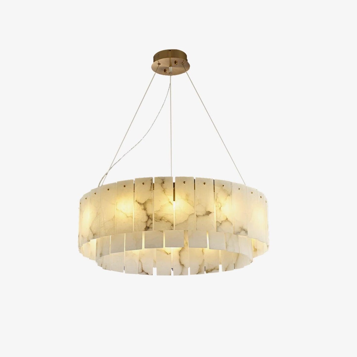 Rock Alabaster Electrolier Chandelier