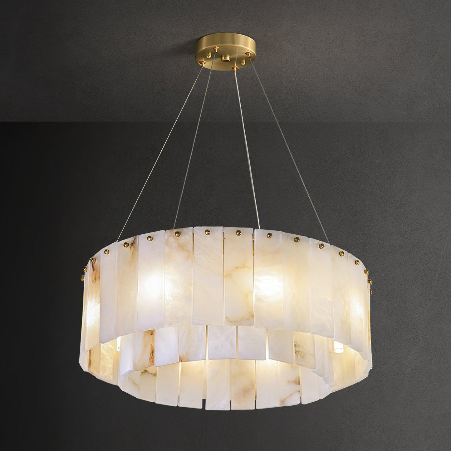 Rock Alabaster Electrolier Chandelier