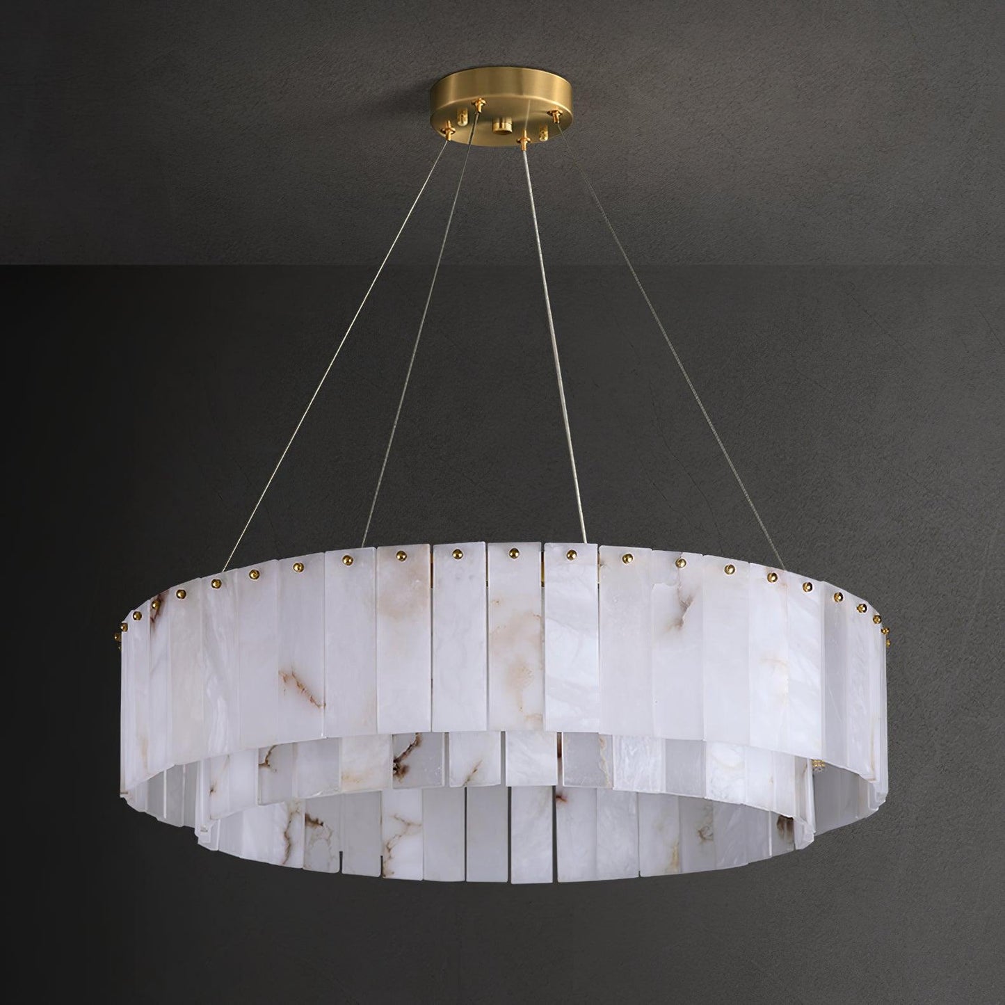 Rock Alabaster Electrolier Chandelier