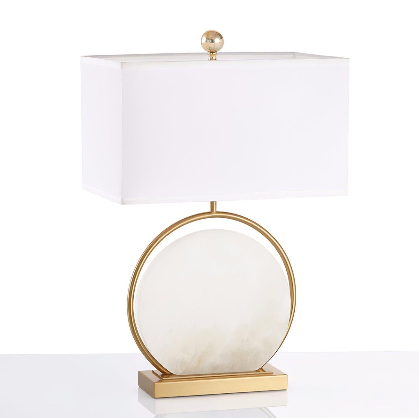 Roma White Marble Desk lamp Table Lamp