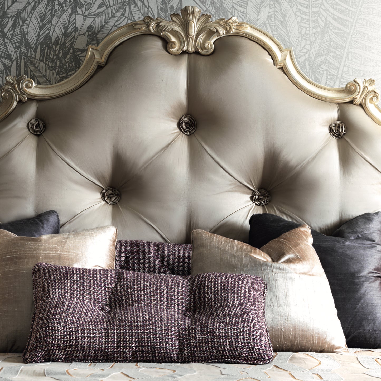 Romantic Button Upholstered Bed