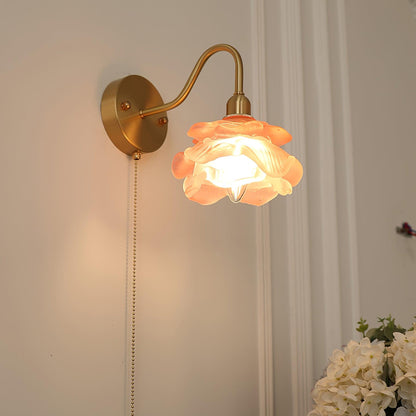 Rose Brass Wall sconce Wall Light