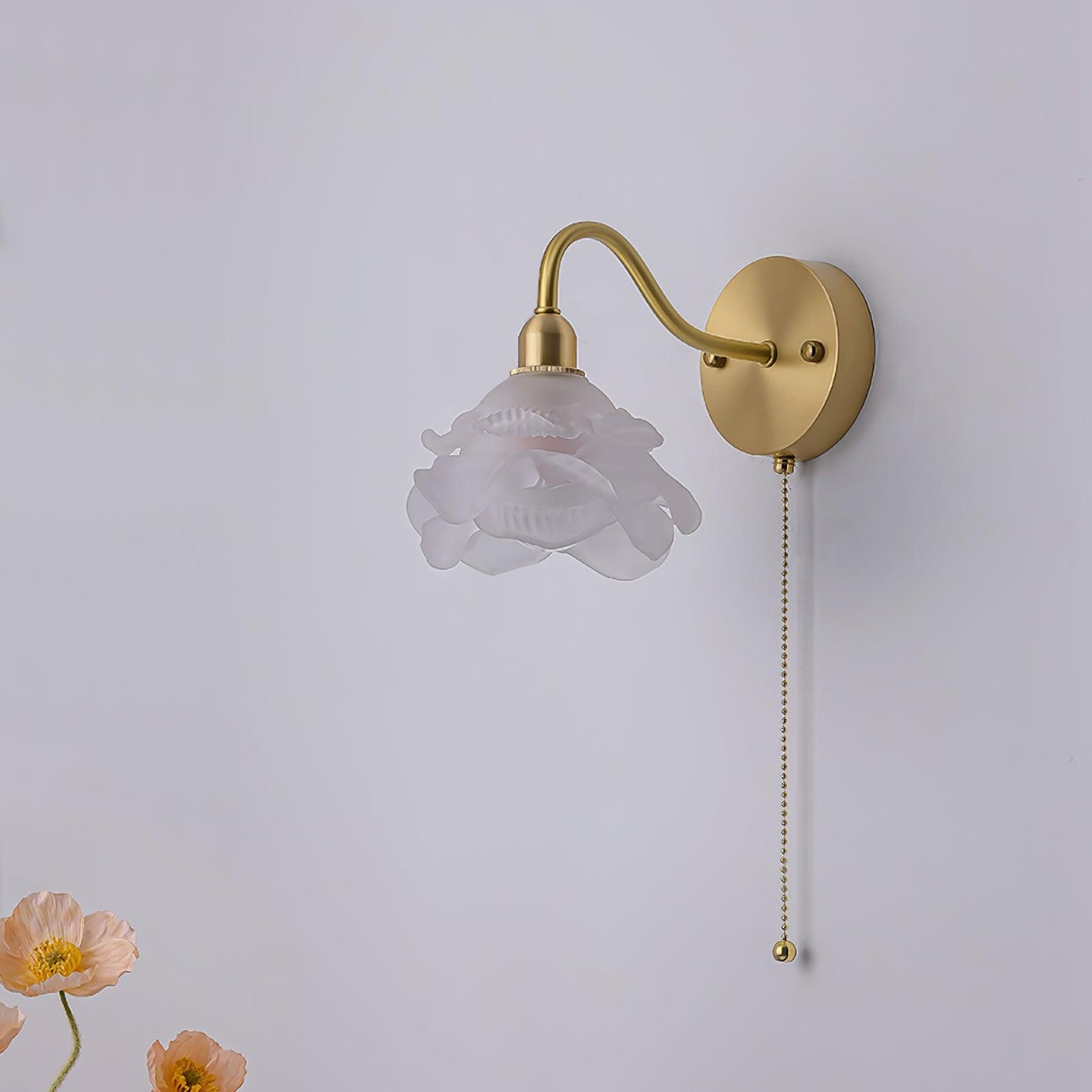 Rose Brass Wall sconce Wall Light