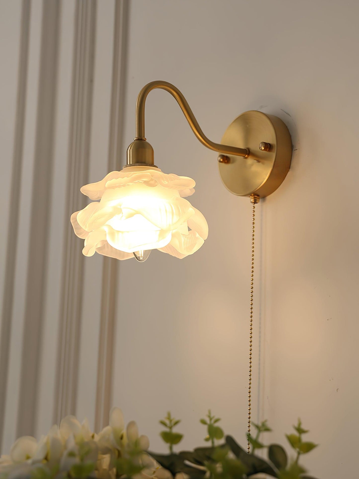 Rose Brass Wall sconce Wall Light