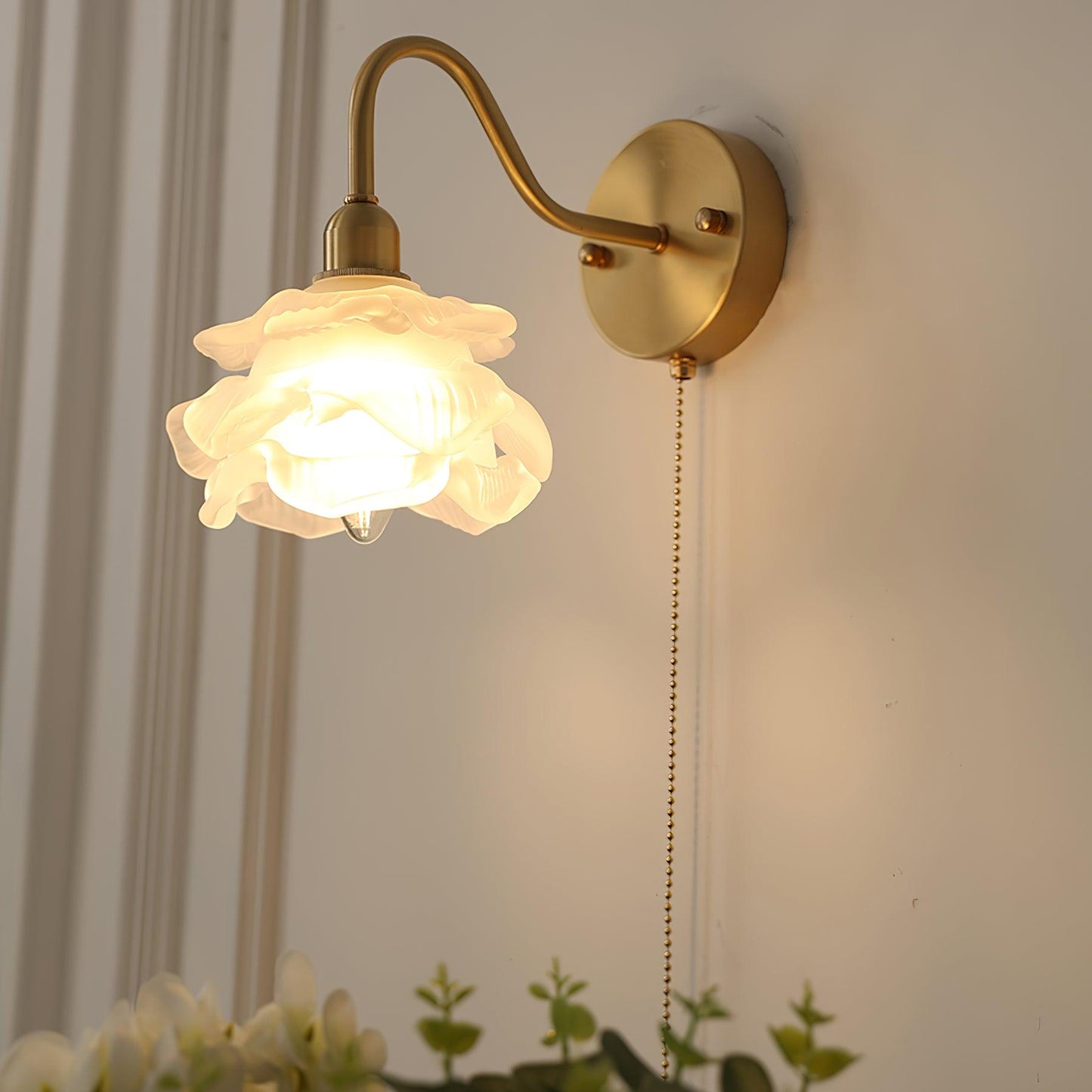 Rose Brass Wall sconce Wall Light