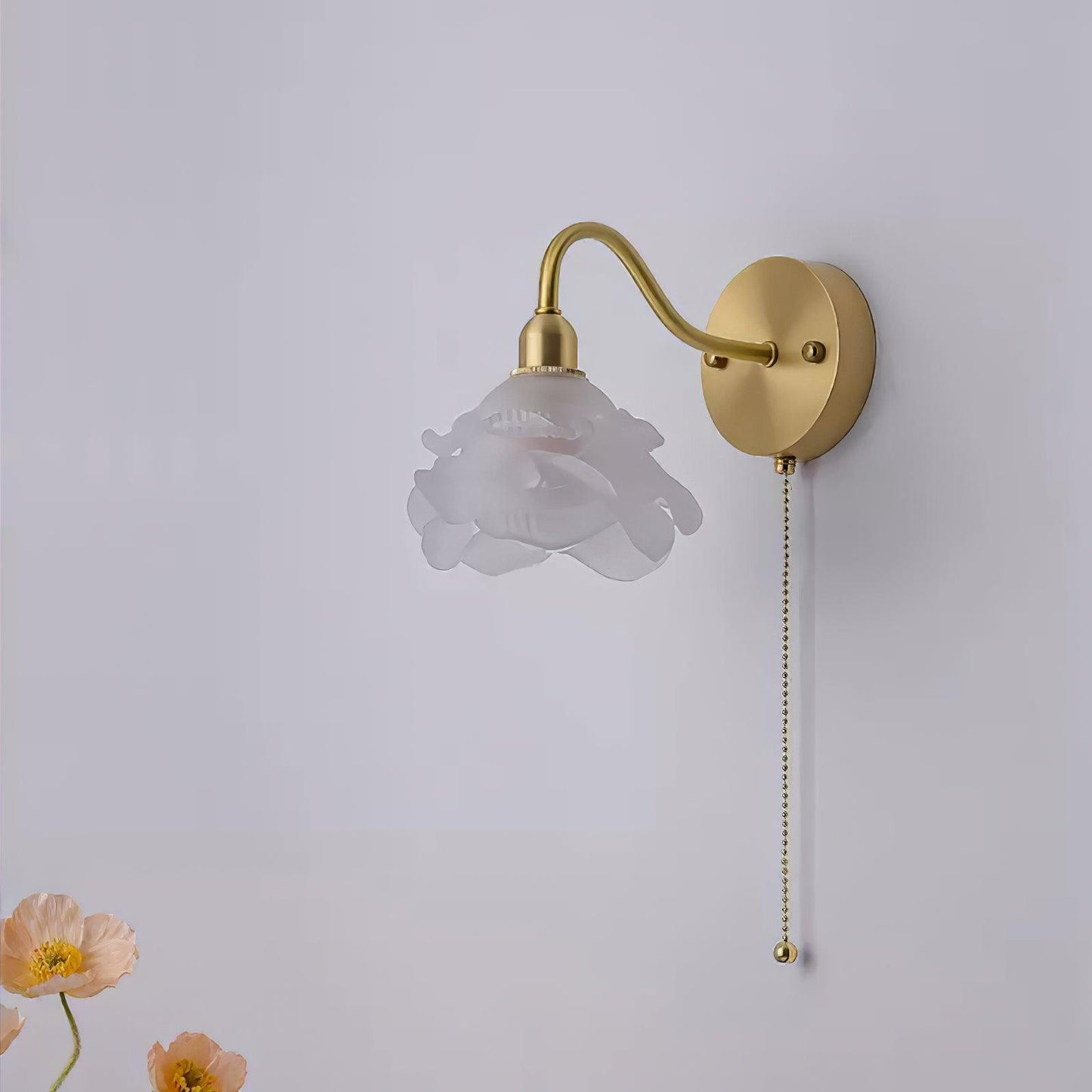 Rose Brass Wall sconce Wall Light