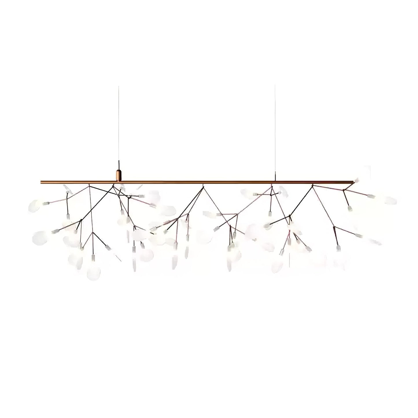 Rose Gold Firefly LED Crown Chandelier