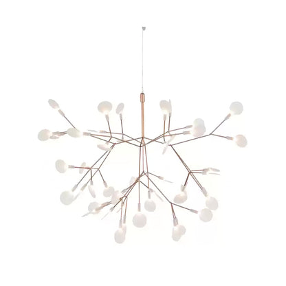 Rose Gold Firefly LED Crown Chandelier