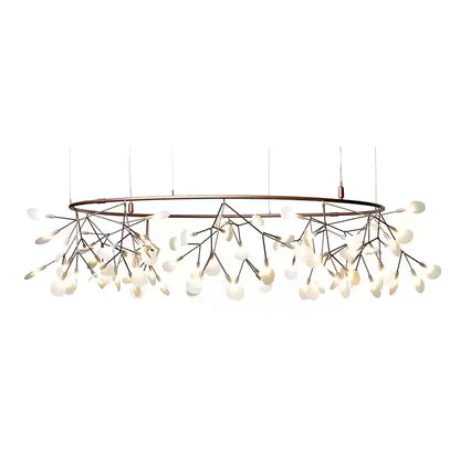 Rose Gold Firefly LED Crown Chandelier