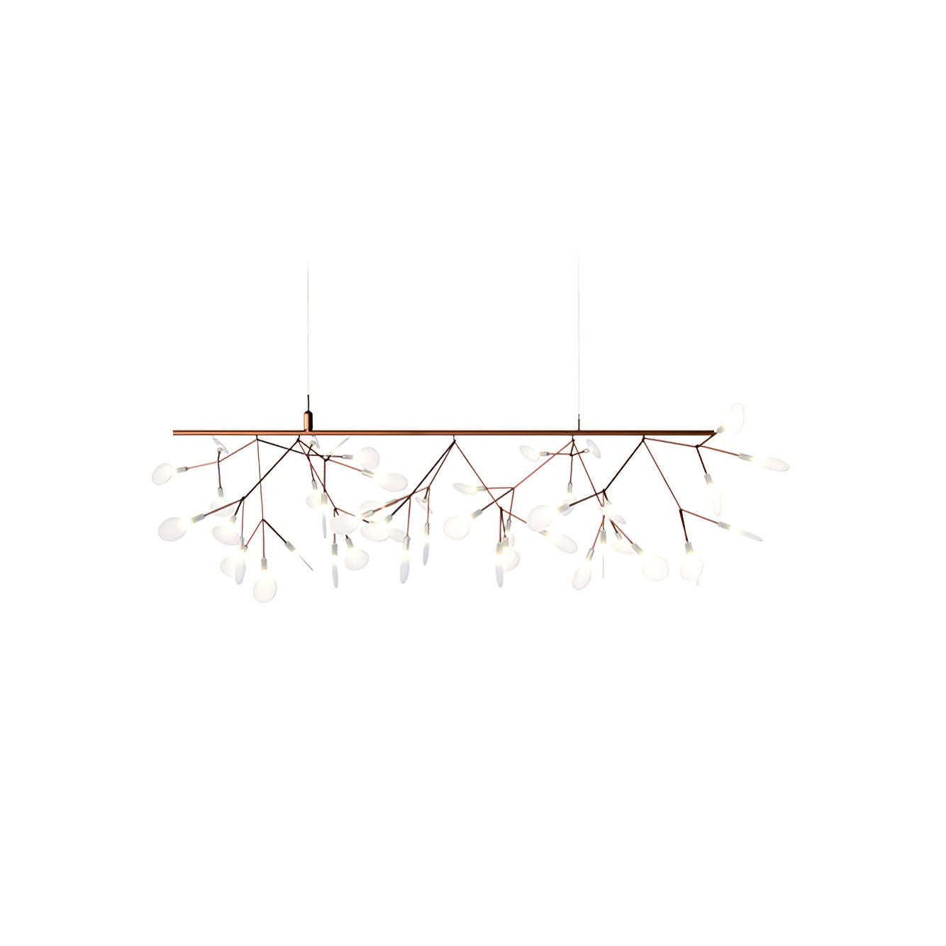 Rose Gold Firefly LED Crown Chandelier